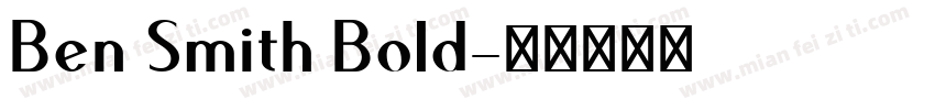 Ben Smith Bold字体转换